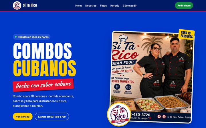 Si Ta Rico Cuban Food website